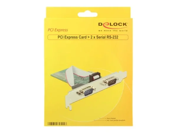 DELOCK PCI Express Karte > 2 x Seriell