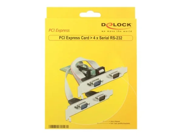 DELOCK PCI Express Karte > 4 x Seriell