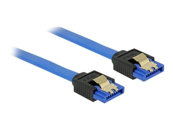 DELOCK Kabel SATA 6 Gb/s 20 cm blau