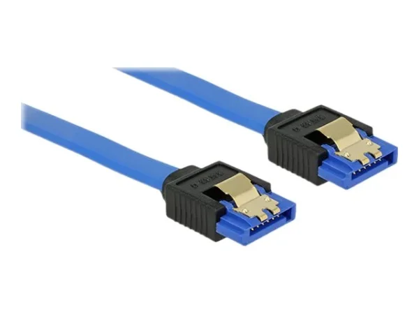 DELOCK Kabel SATA 6 Gb/s 50 cm blau
