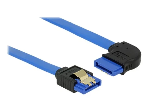 DELOCK Kabel SATA 6 Gb/s 20 cm blau