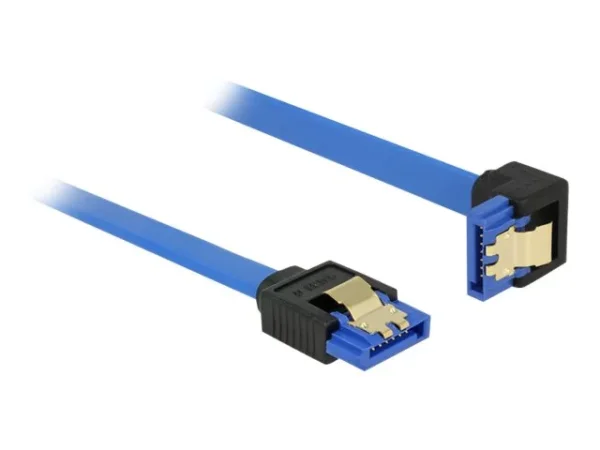 DELOCK Kabel SATA 6 Gb/s 10 cm blau