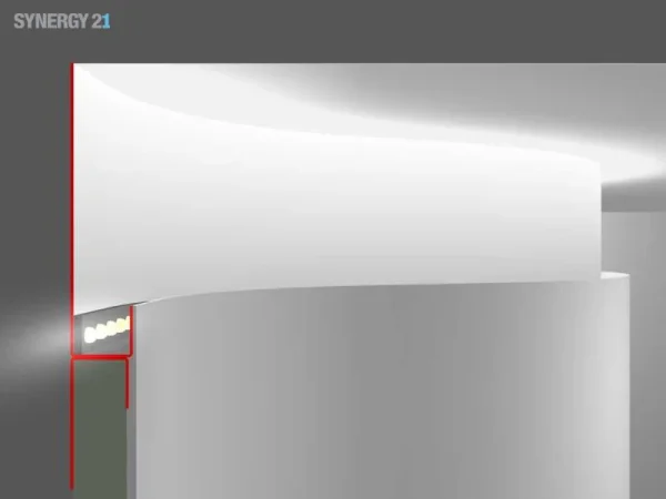Synergy 21 LED Profil 200cm, Zinkblech TYP-B20 Flex