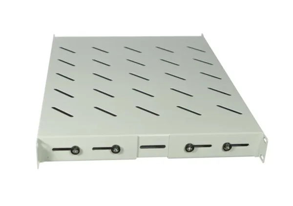 ALLNET 19" zbh. Fachboden fest, für 1000mm Schrank tiefe, 1HE, Lichtgrau, t750-850mm