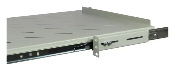 ALLNET 19" zbh. Fachboden ausziehbar, für 800mm Schrank tiefe, Lichtgrau, t550-650mm,