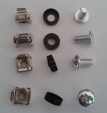 ALLNET 19" zbh. Befestigungsset, Käfigmuttern+Schrauben, 100-Pack, M6,