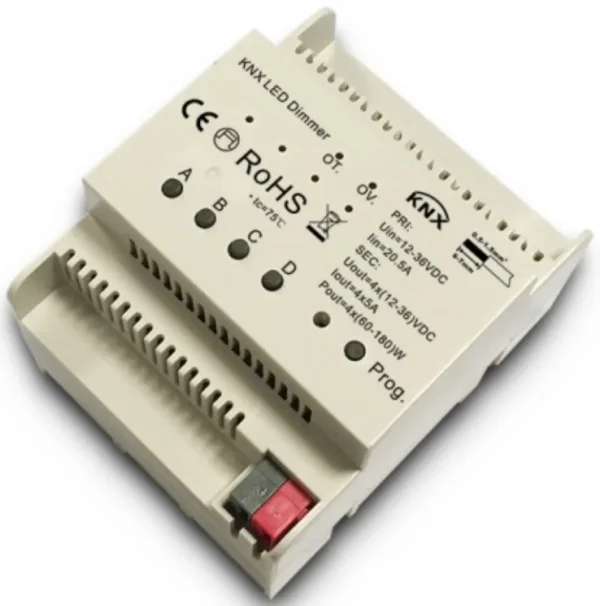 Synergy 21 LED Serie EOS 08 KNX Controller Dimmer 4*350mA Hutschiene