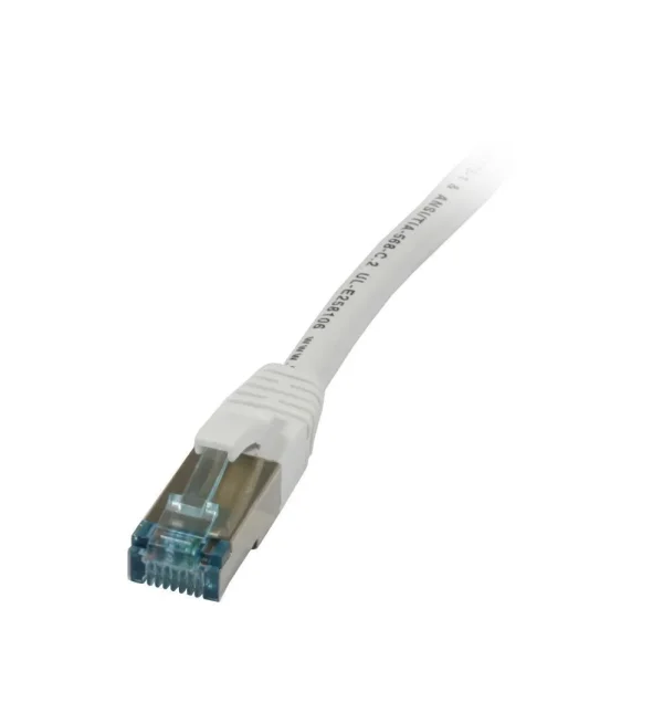 Patchkabel RJ45, CAT6A 500Mhz, 10m, weiss, S-STP(S/FTP), TPE/LSZH(Superflex), AWG26, Synergy 21