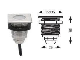 Synergy 21 LED Bodeneinbaustrahler ARGOS quadratisch-K IP67 ww