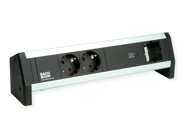 BACHMANN DESK 2xSchutzkontakt USB C