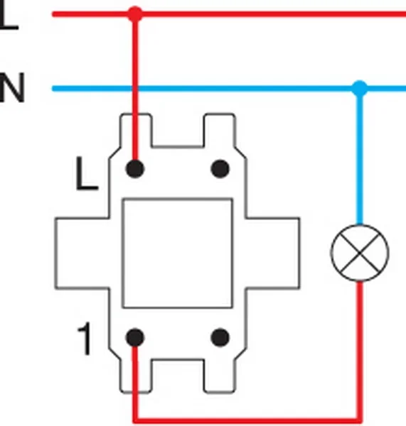 TEM Serie Ekonomik SWITCH 1WAY10AX 250V~ PW IN