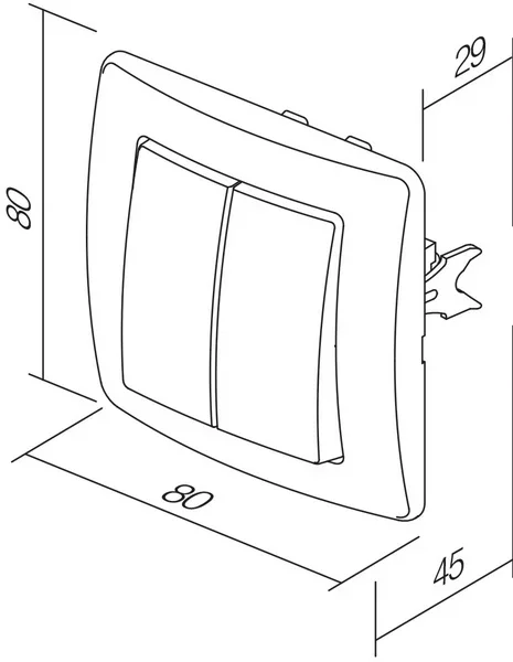 TEM Serie Ekonomik Schalter Jalousie 10AX 250V~ __ NT 09