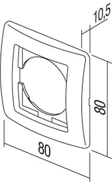TEM Serie Ekonomik COVER PLATE EKONOMIK 1PW