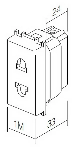 TEM Serie Modul Steckdosen SOCKET EURO/AMERICAN+KS2P 16A