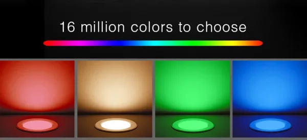 Synergy 21 LED Panel Rund 6W RGB-WW (RGB-CCT) mit Funk und WLAN *Milight/Miboxer*