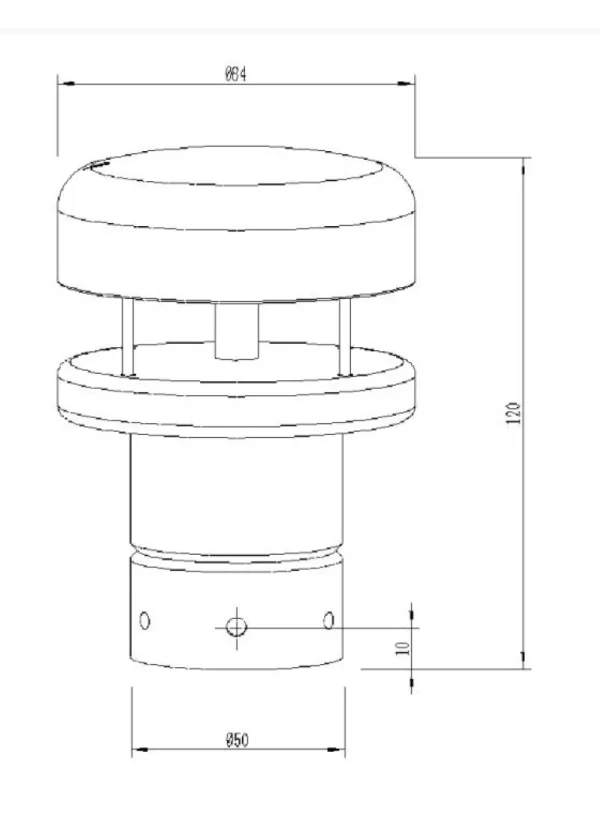 ALLNET MSR Sensor Anemometer Windmesser " ALL3420" für IP Gebäude Automation