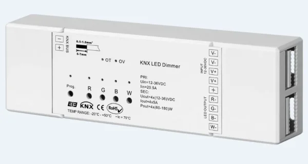 Synergy 21 LED Serie EOS 08 KNX Controller Dimmer 4*5A + dynamic color effects