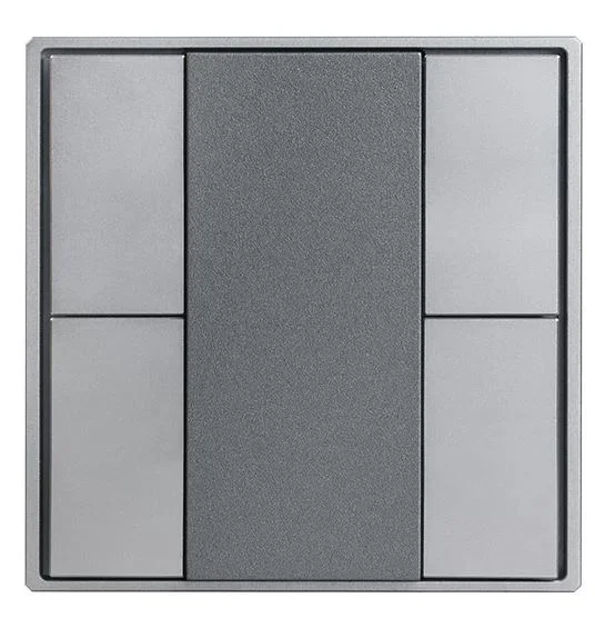 Synergy 21 LED Serie EOS 08 KNX Wandtaster Glas-B 4-fach