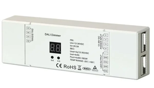 Synergy 21 LED Serie EOS 07 DALI Controller DT8 Dimmer 4 channel