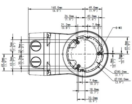 ALLNET IP Kamera zbh. Wallmount with Junctionbox/Wandmontag for ALL-CAM2488-LVEN