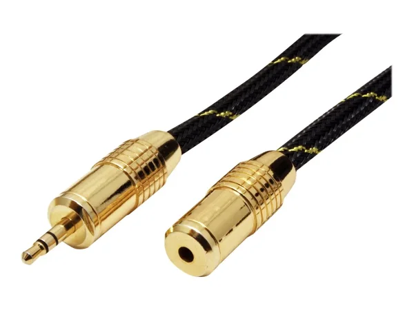 ROLINE GOLD 3,5mm Audio-Verlängerungs 5m
