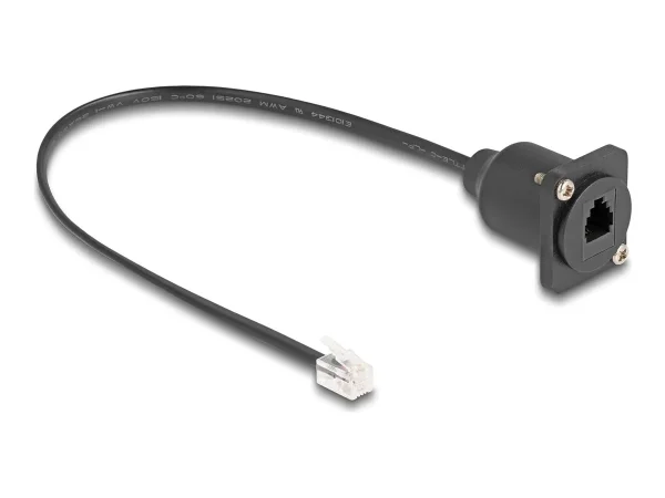 DELOCK D-Typ RJ10 Kabel Stecker zu Buchs