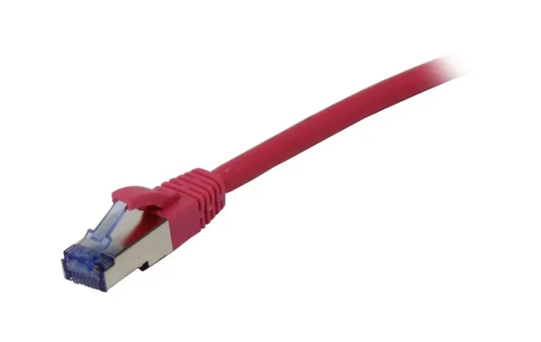 Patchkabel RJ45, CAT6A 500Mhz, 1.5m, pink, S-STP(S/FTP), Komponent getestet(GHMT certified), AWG26, Synergy 21