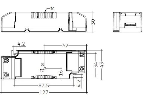 Synergy 21 LED light panel 300*1200 zub Standardnetzteil 45W Tridonic