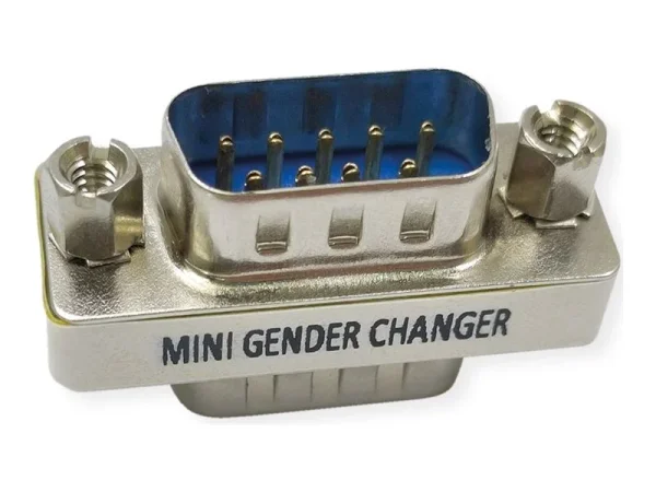 VALUE Mini Gender Changer 9pol. Stecker