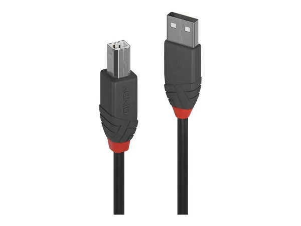 LINDY 10m USB 2.0 Typ A/B Kabel Anthra