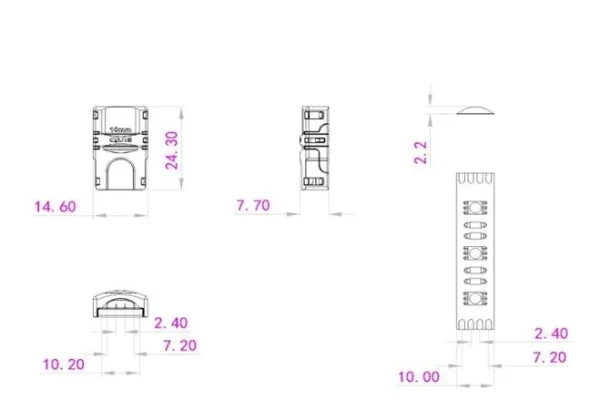 Synergy 21 LED FLEX Strip zub. Easy Connect Strip to Wire 10mm RGB IP65/54