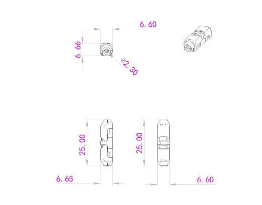 Synergy 21 LED FLEX Strip zub. Easy Connect I shape for 1 line clear