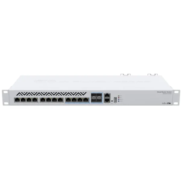 MikroTik Cloud Router Switch CRS312-4C+8XG-RM, 8x 10GB RJ45 Ports, 4x Combo 10GB (RJ45/SFP+), Rackmount