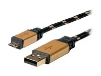 ROLINE GOLD USB 2.0 Kabel Typ A 1,8m