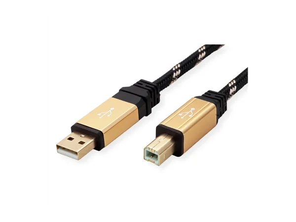 ROLINE GOLD USB 2.0 Kabel Typ A-B 3,0m