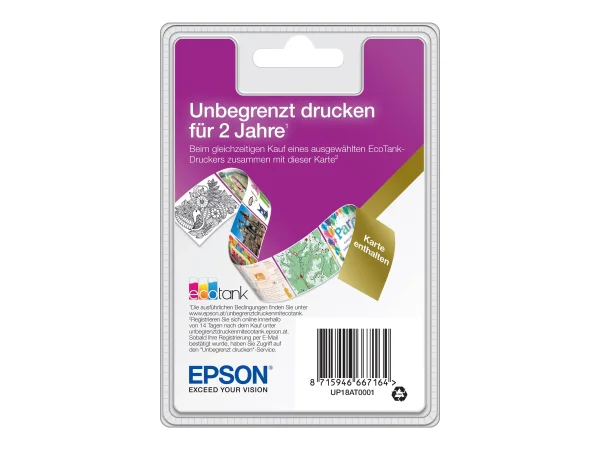 EPSON EcoTank Unlimited Printing 2Y