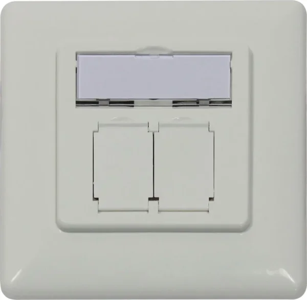 Keystone, Modulträger, UP Dosen für 2xTP-Modul, Reinweiss, designfähig UAE, Synergy 21,