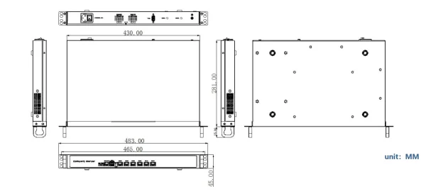 ALLNET Network Appliance/Server 19" NS6001 Celeron 3855U 1HU - Barebone