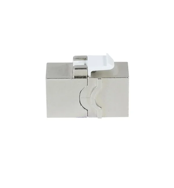 Patch Panel 4xTP-TP(Kupplung), CAT6A, incl.Keystone Slim-line 20mm, Aufputz ABS, Weiss, Synergy 21,