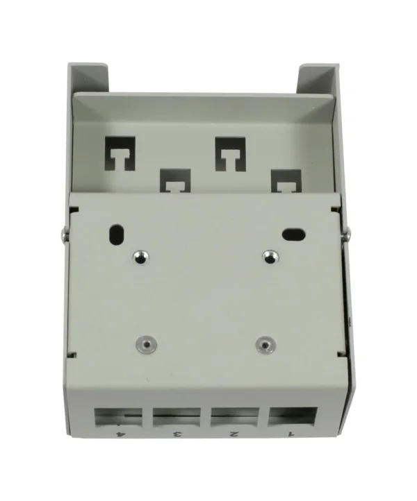 Patch Panel 4xTP-TP(Kupplung), CAT6A, incl.Keystone Slim-line, Aufputz Metall, Lichtgrau, Synergy 21,