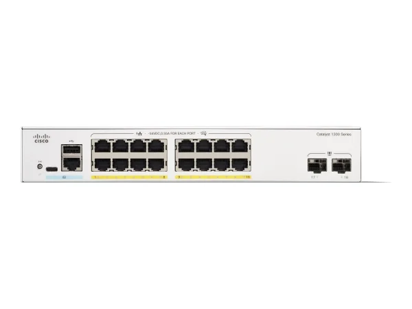 CISCO Catalyst 1300 16-port GE PoE 2x1G