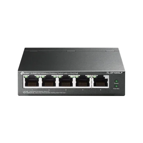 TP-Link - TL-SF1005LP - 5-Port 10/100 Mbps Desktop Switch with 4-Port