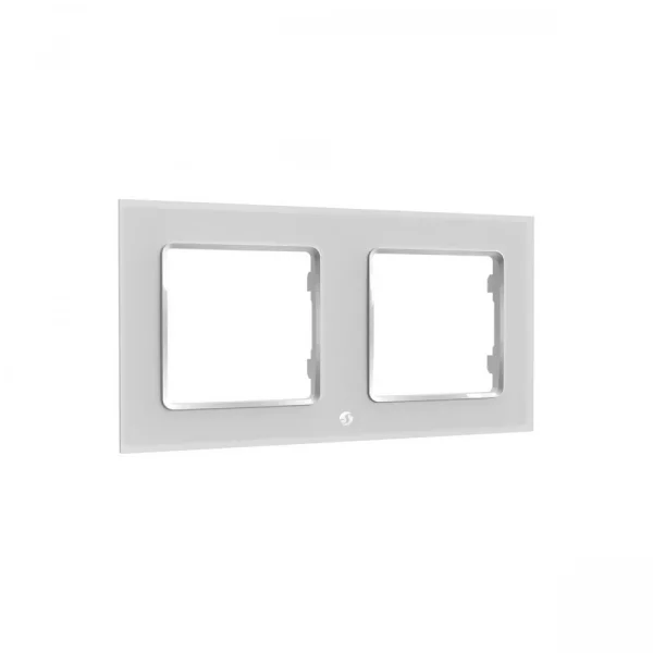 Shelly · Unterputz Zubehör · " Wall Frame 2" · Wandtaster Rahmen 2-fach · Weiß