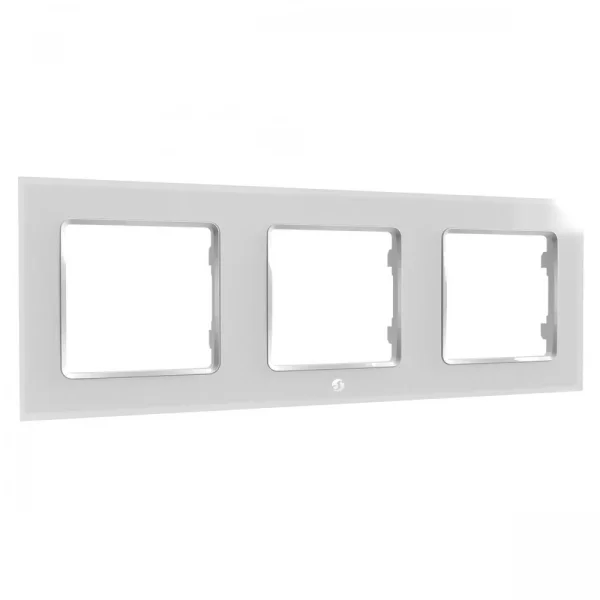 Shelly · Unterputz Zubehör · " Wall Frame 3" · Wandtaster Rahmen 3-fach · Weiß