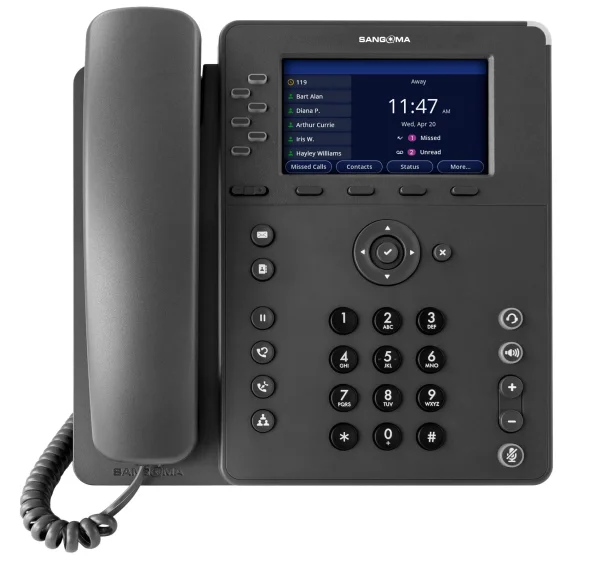 Sangoma Sangoma P325, 6-Line, HD Voice, Gigabit Ethernet, 1 x USB, 4.3" IPS Color Display **packed in cartons of Quantity 6. Pallets contain 24 cartons, totaling 144 telephones per pallet.