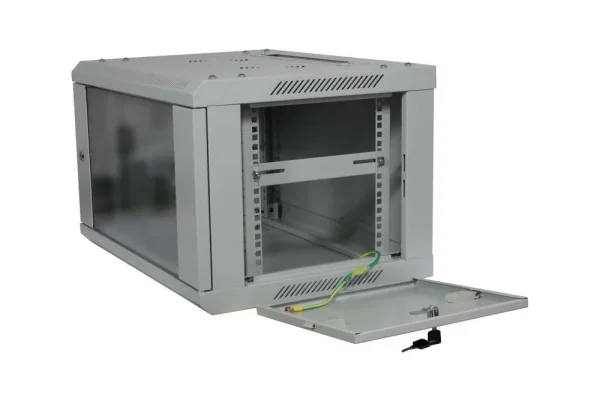 ALLNET 19" Wandgehäuse, 6HE, 1-teilig, T600mm, Lichtgrau, zerlegt(Flat Pack), SMA-Serie,