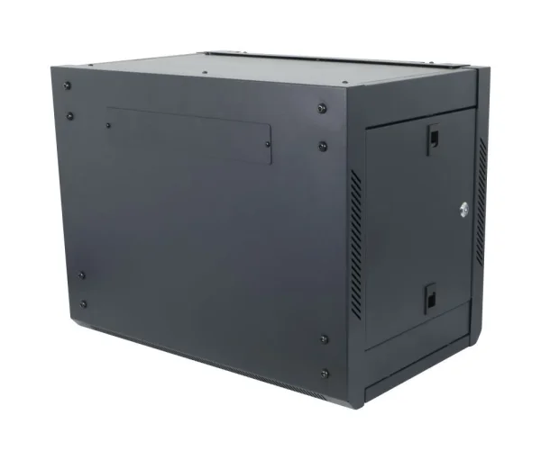 ALLNET 19" Wandgehäuse, 9HE, 1-teilig, T450mm, Schwarz, zerlegt(Flat Pack), SMA-Serie,