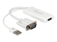 DELOCK Adapter VGA + Audio zu HDMI+Kabel