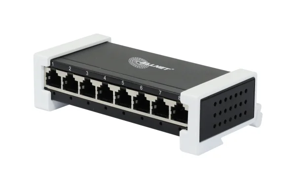 ALLNET Switch unmanaged Layer2 8 Port • 8x 1GbE • Lüfterlos • inkl. DIN-Halter