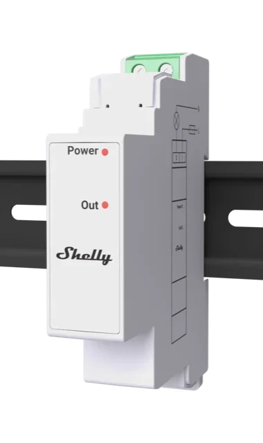 Shelly · Hutschiene Zubehör · " Pro 3EM Switch Add-on" · Relais · max. 2A · nur für Pro 3EM 120A
